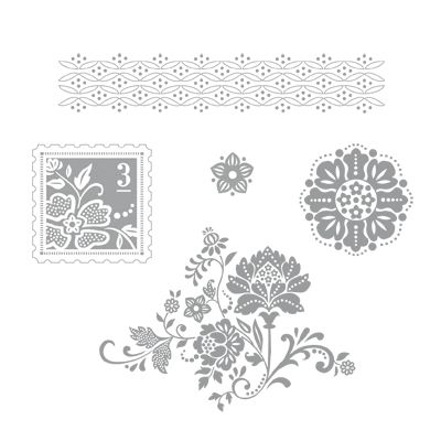 Fresh Vintage | Retired Wood Mount Stamp Set | Stampin' Up!