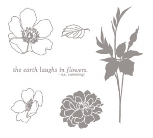Fabulous Florets | Retired Wood Mount Stamp Set | Stampin' Up!