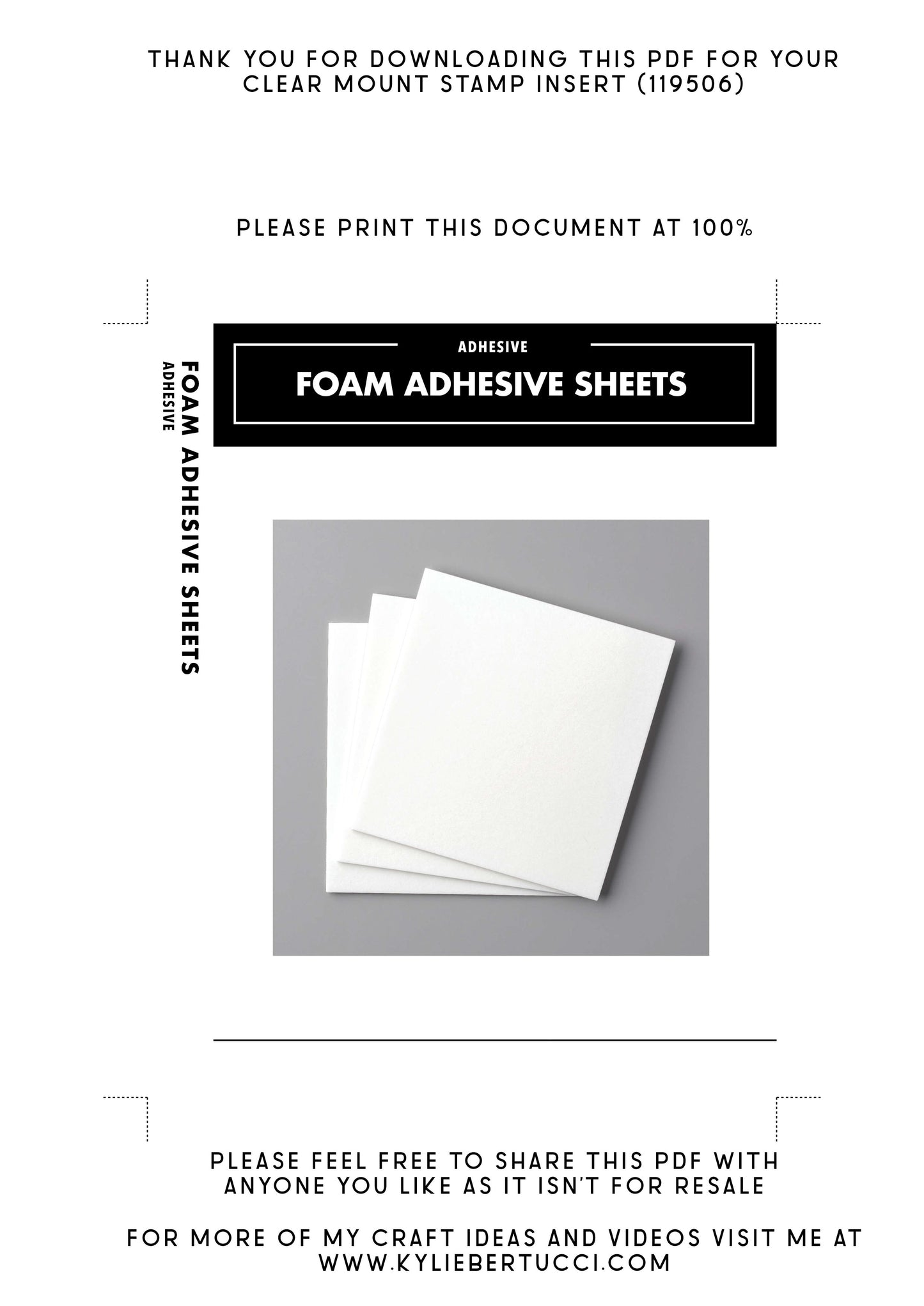 Kylie's #loveitchopit and Storage Clear Insert PDFs (Instant Download)