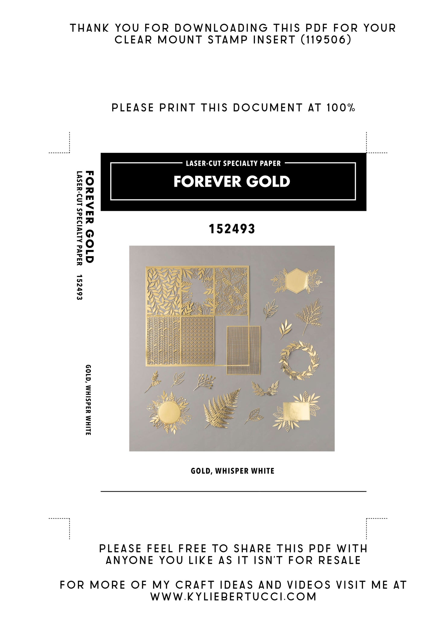 Kylie's #loveitchopit and Storage Clear Insert PDFs (Instant Download)