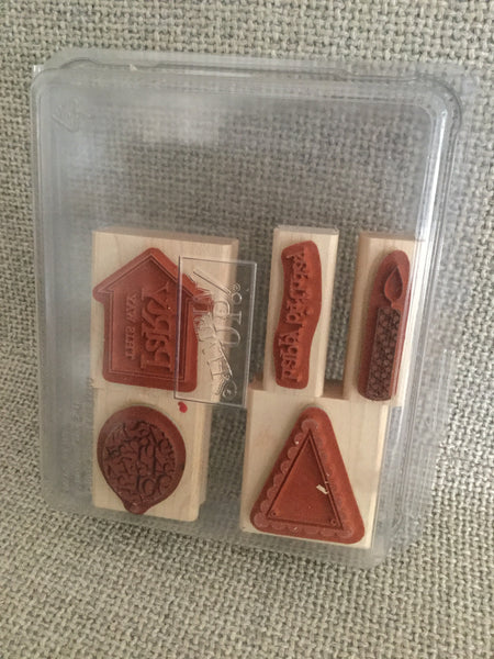 Party This Way | Retired Wood Mount Stamp Set