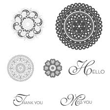 Lacy and Lovely | Retired Wood Mount Stamp Set | Stampin' Up!