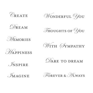 Loving Thoughts | Retired Wood Mount Stamp Set | Stampin' Up!