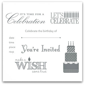Make a Wish | Retired Wood Mount Stamp Set | Stampin' Up!