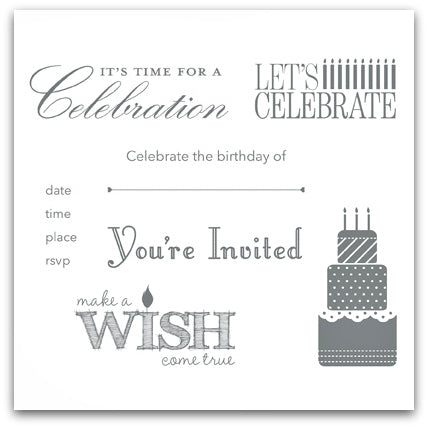 Make a Wish | Retired Wood Mount Stamp Set | Stampin' Up!