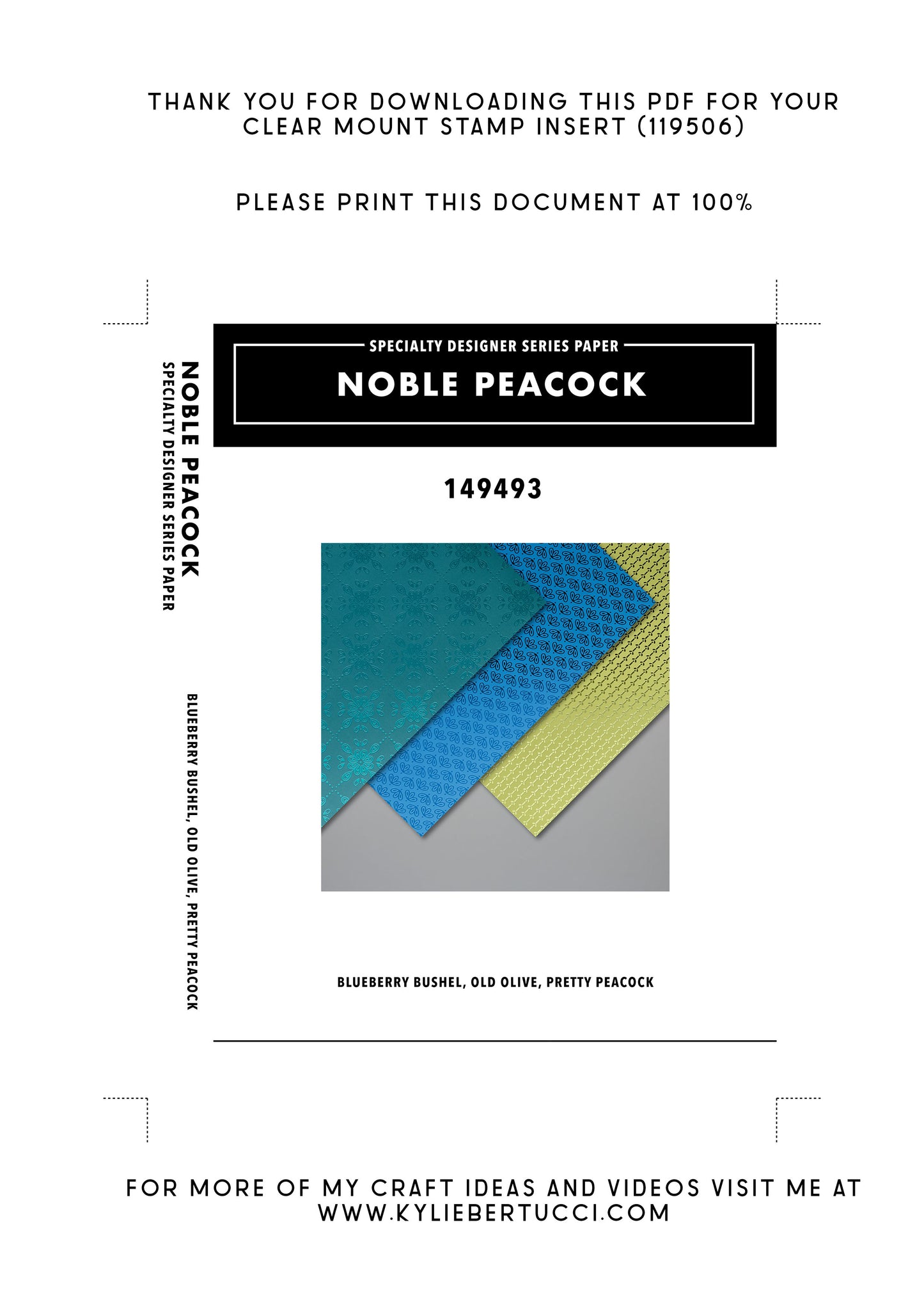 RETIRED Kylie's #loveitchopit and Storage Clear Insert PDFs (Instant Download)