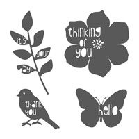 Nature's Hello | Retired Wood Mount Stamp Set | Stampin' Up!