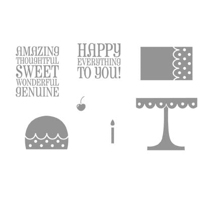 On a Pedestal | Retired Wood Mount Stamp Set | Stampin' Up!