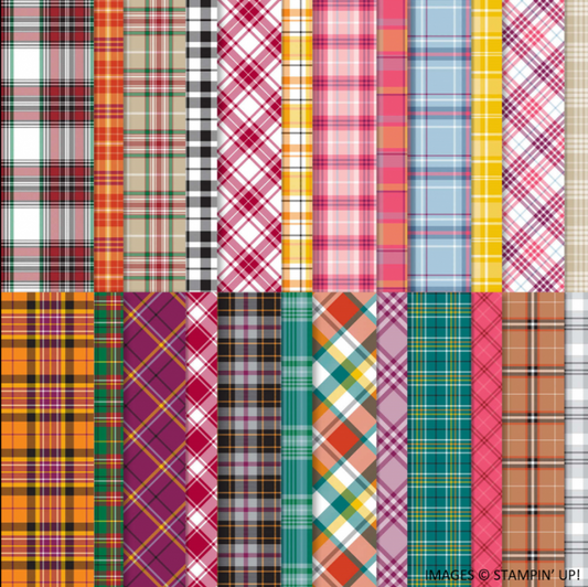 Plaid Tidings | 6x6 Designer Series Paper | Retired | Stampin' Up!