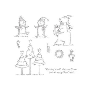 Polar Party | Retired Wood Mount Stamp Set | Stampin' Up!