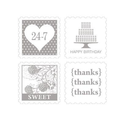 Pretty Postage | Retired Wood Mount Stamp Set | Stampin' Up!
