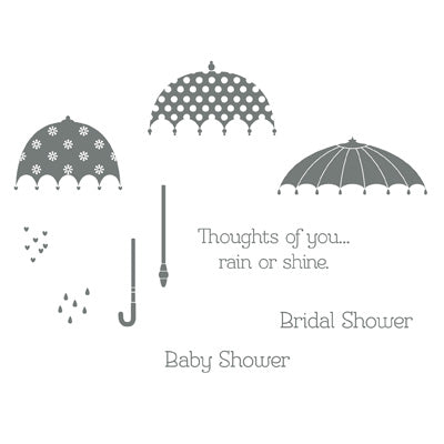 Rain of Shine | Retired Wood Mount Stamp Set | Stampin' Up!