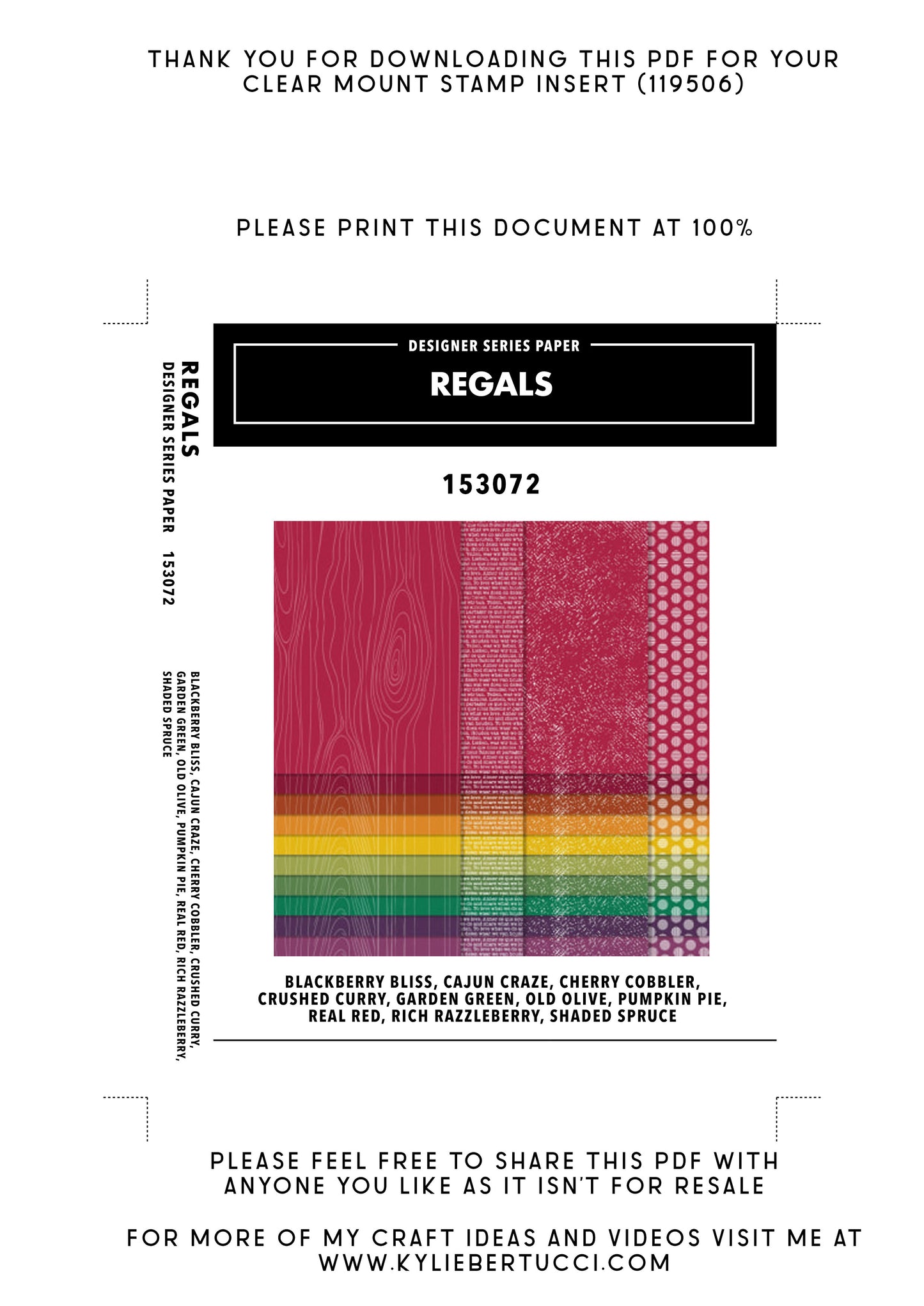 Kylie's #loveitchopit and Storage Clear Insert PDFs (Instant Download)