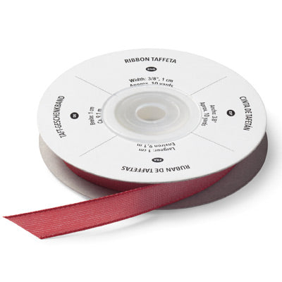 Riding Hood Red | Taffeta Ribbon, 3/8" wide, Approx 9.1m | Retired