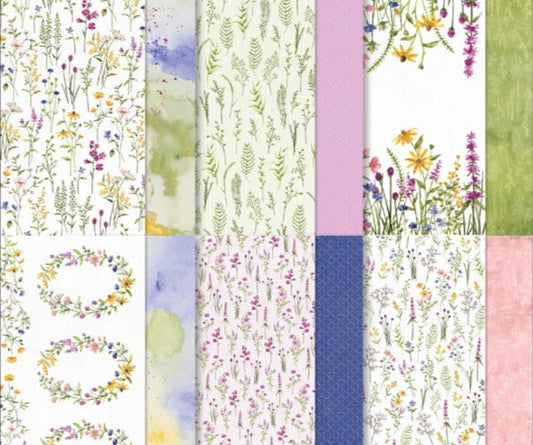Dainty Flowers | 6 Sheets | Card Front Size | Retired | Stampin' Up!