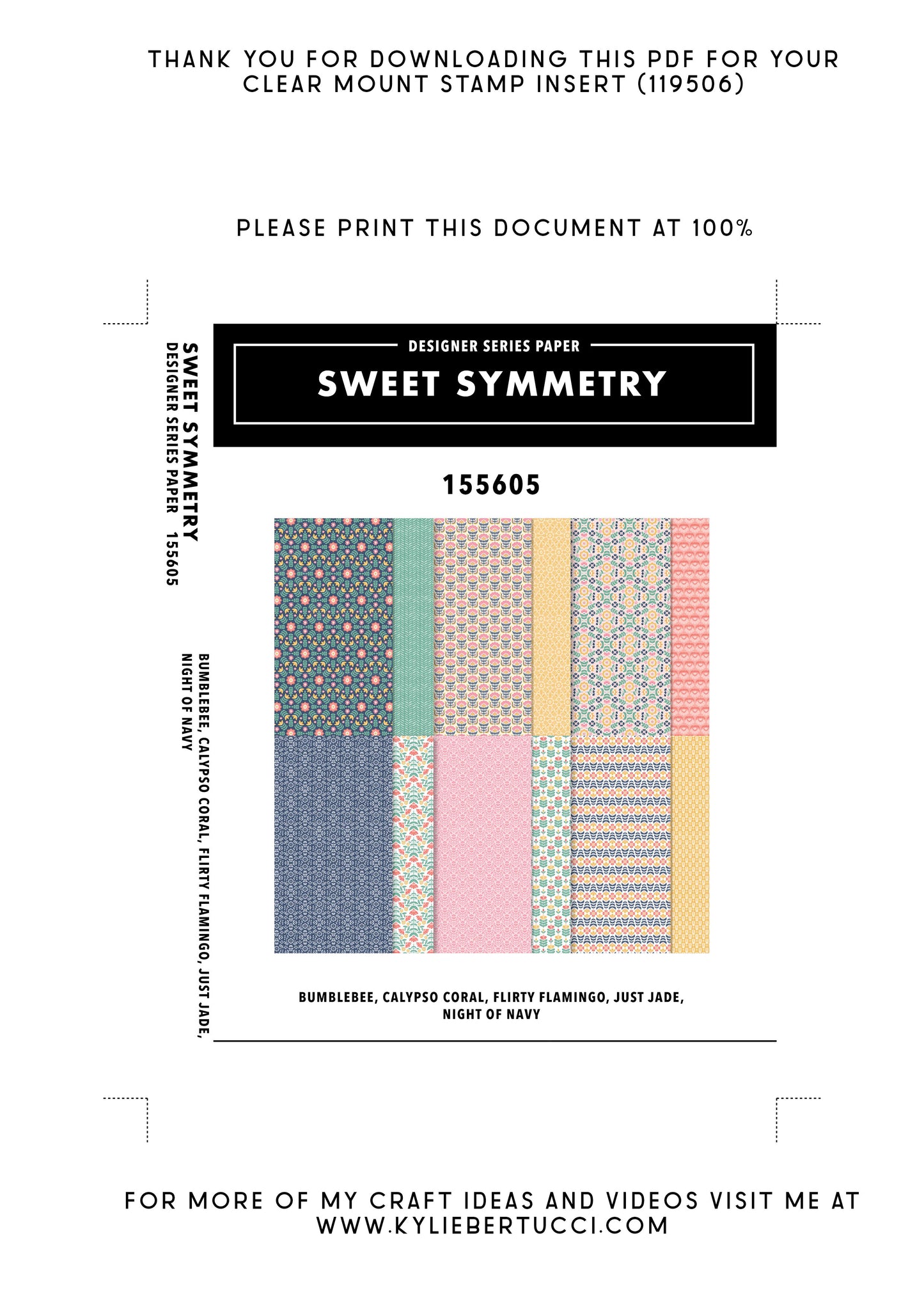 Kylie's #loveitchopit and Storage Clear Insert PDFs (Instant Download)