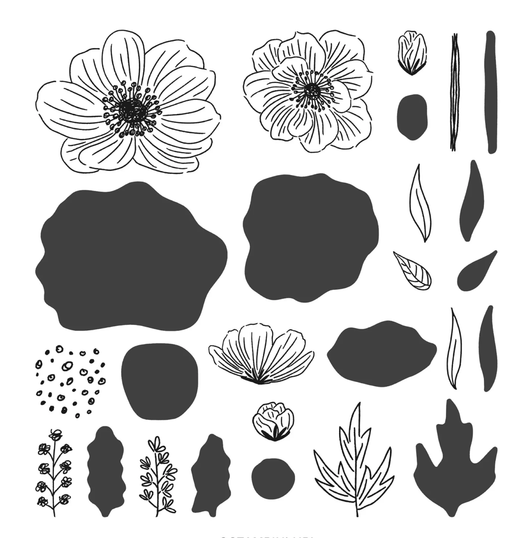 Back to Back Blooms | Retired Photopolymer Stamp Set | Stampin' Up!