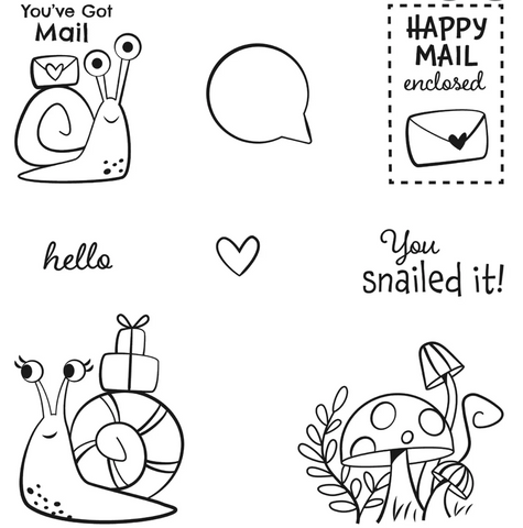 Snailed It | Retired Cling Mount Stamp Set | Stampin' Up!