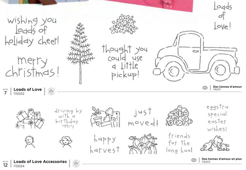 Loads of Love with Accessories | Retired Wood Mount Stamp Set | Stampin' Up!
