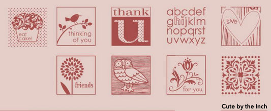 Cute by the Inch | Retired Wood Mount Stamp Set | Stampin' Up!