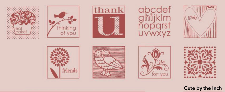 Cute by the Inch | Retired Wood Mount Stamp Set | Stampin' Up!