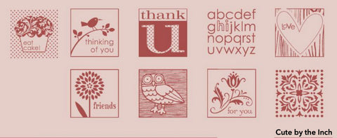 Cute by the Inch | Retired Wood Mount Stamp Set | Stampin' Up!