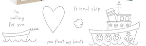 Boatload of Love | Retired Wood Mount Stamp Set | Stampin' Up!