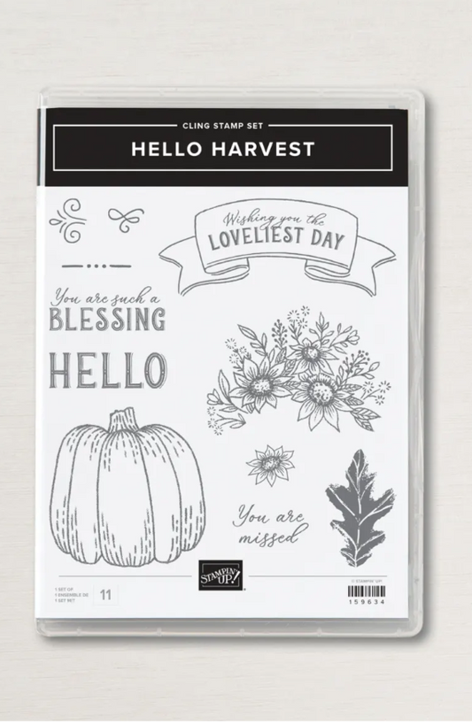 Hello Harvest | Retired Cling Mount Stamp Set | Stampin' Up!