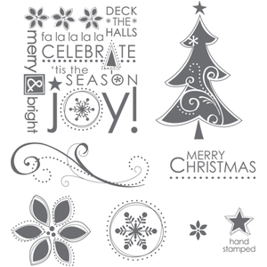 Season of Joy | Retired Wood Mount Stamp Set | Stampin' Up!