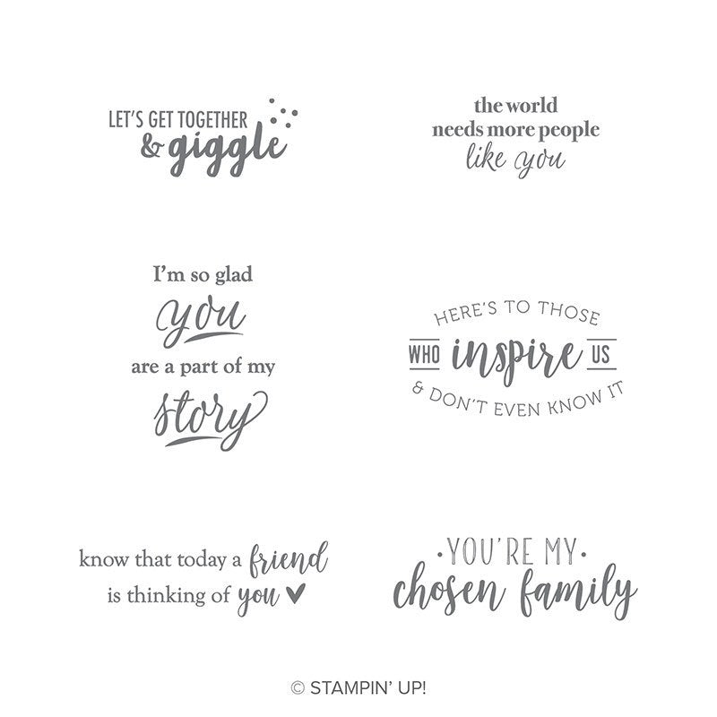 Part of Mt Story | Used Sale-a-Bration 2019 | Retired Cling Mount Stamp Set | Stampin' Up!