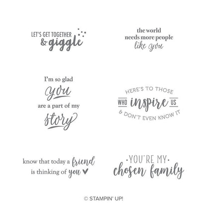 Part of Mt Story | Used Sale-a-Bration 2019 | Retired Cling Mount Stamp Set | Stampin' Up!