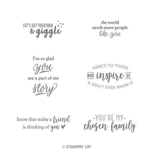 Part of Mt Story | Used Sale-a-Bration 2019 | Retired Cling Mount Stamp Set | Stampin' Up!