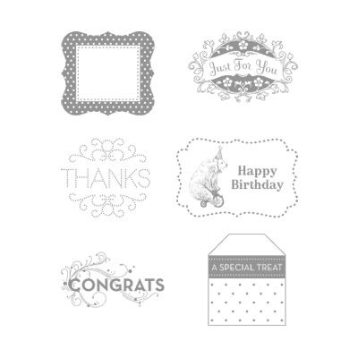 Tagtastic | Retired Wood Mount Stamp Set | Stampin' Up!