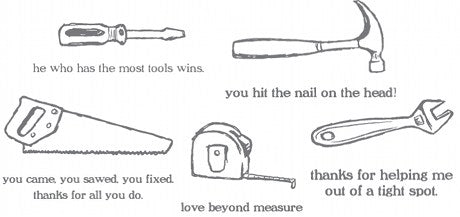 Totally Tool | Retired Wood Mount Stamp Set | Stampin' Up!