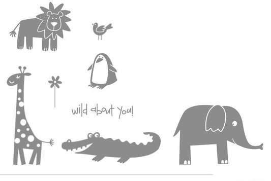 Wild About You | Retired Wood Mount Stamp Set | Stampin' Up!
