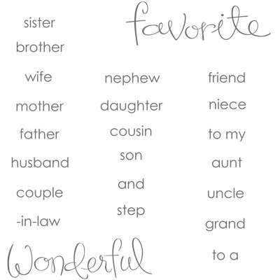 Wonderful Favourites | Retired Wood Mount Stamp Set | Stampin' Up!