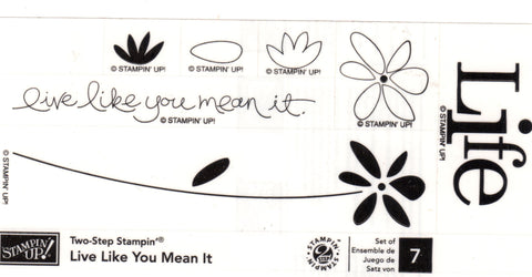 Live Like You Mean It | Clear Mount Stamp Set | Stampin' Up!