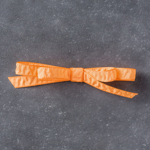Peekaboo Peach | Ruched Ribbon, 3/8" wide, Approx 9.1m | Retired | Brand New