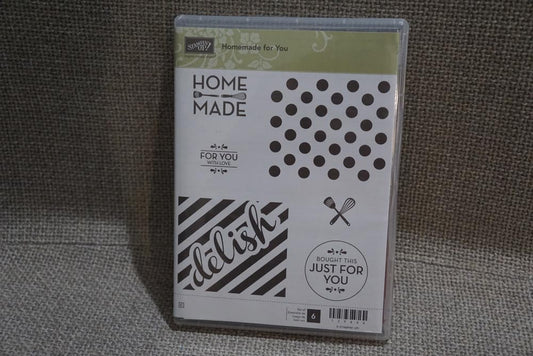 Homemade for You | Retired Clear Mount Stamp Set