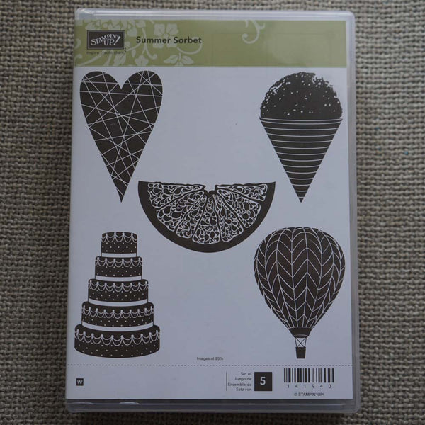 Summer Sorbet | Retired Wood Mount Stamp Set