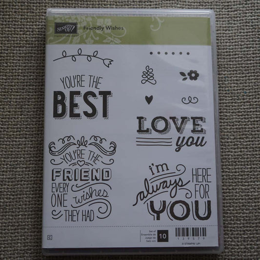 Friendly Wishes | Retired Clear Mount Stamp Set
