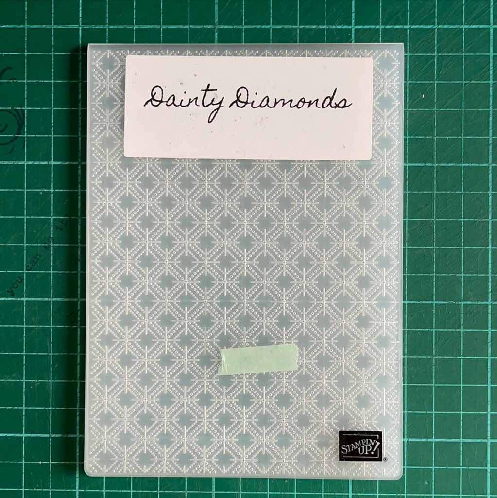 Stampin Up BASKET WEAVE DYNAMIC 3D Embossing Folder *Rare *Retired