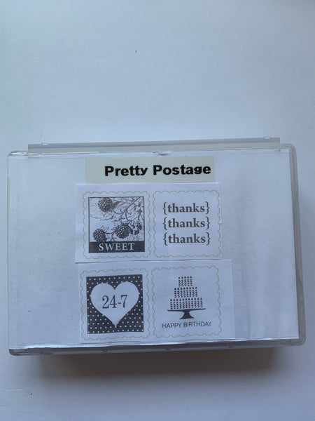 Pretty Postage | Retired Wood Mount Stamp Set | Stampin' Up!