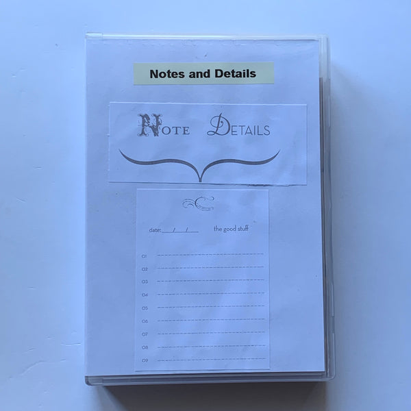 Notes and Details | Retired Wood Mount Stamp Set | Stampin' Up!