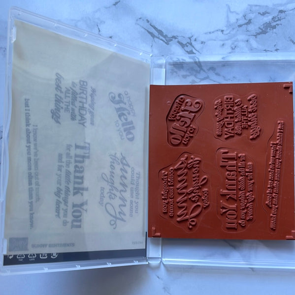 Sunny Sentiments | Retired Cling Mount Stamp Set | Stampin' Up!