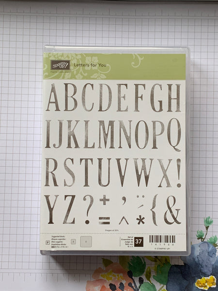 Letters for You | Retired Photopolymer Stamp Set | Stampin' Up! | BRAND NEW