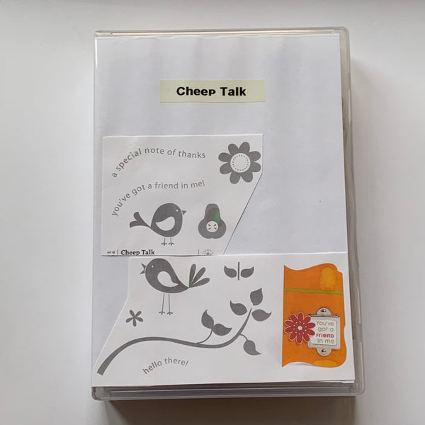 Cheep Talk | Retired Wood Mount Stamp Set | Stampin' Up!