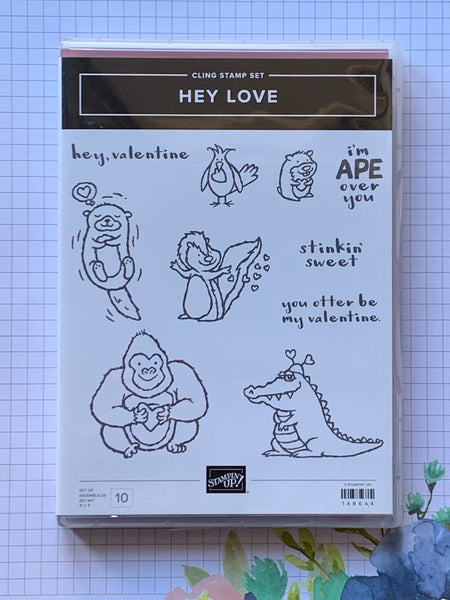 Hey Love | Retired Cling Mount Stamp Set | Stampin' Up!