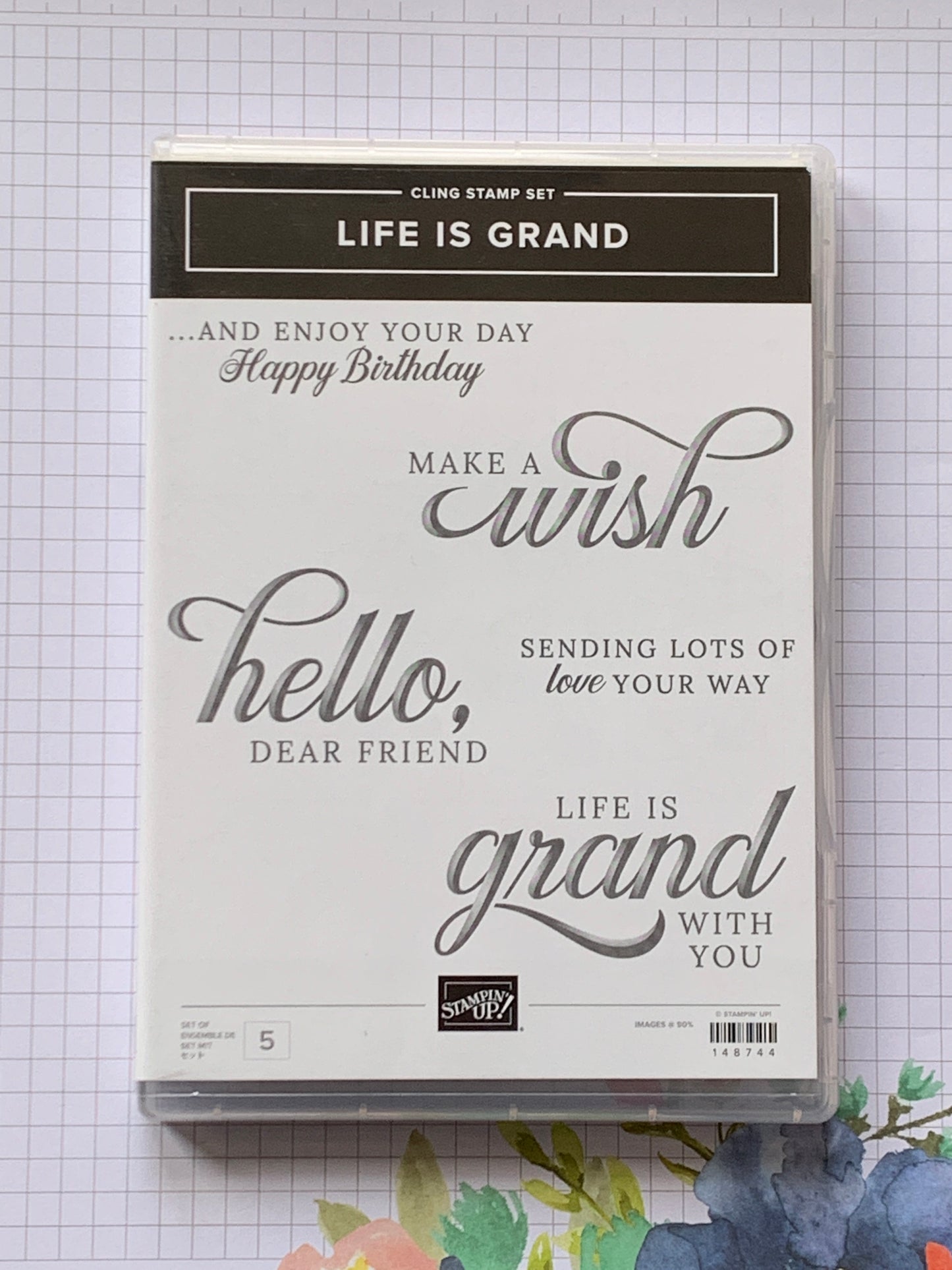 Life is Grand | Retired Cling Mount Stamp Set | Stampin' Up! | BRAND NEW!