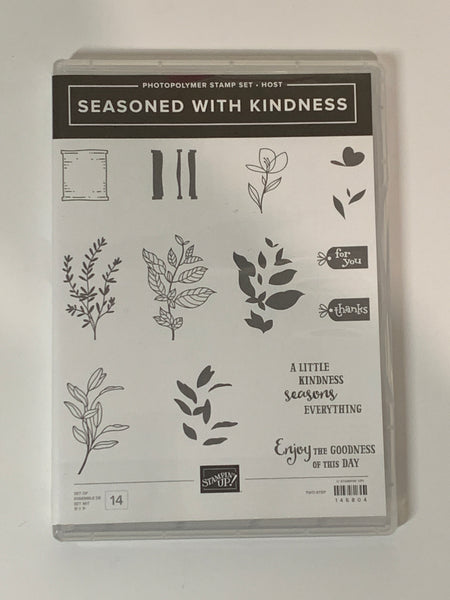 Seasoned With Kindness | Retired Photopolymer Stamp Set | Stampin' Up! | BRAND NEW!